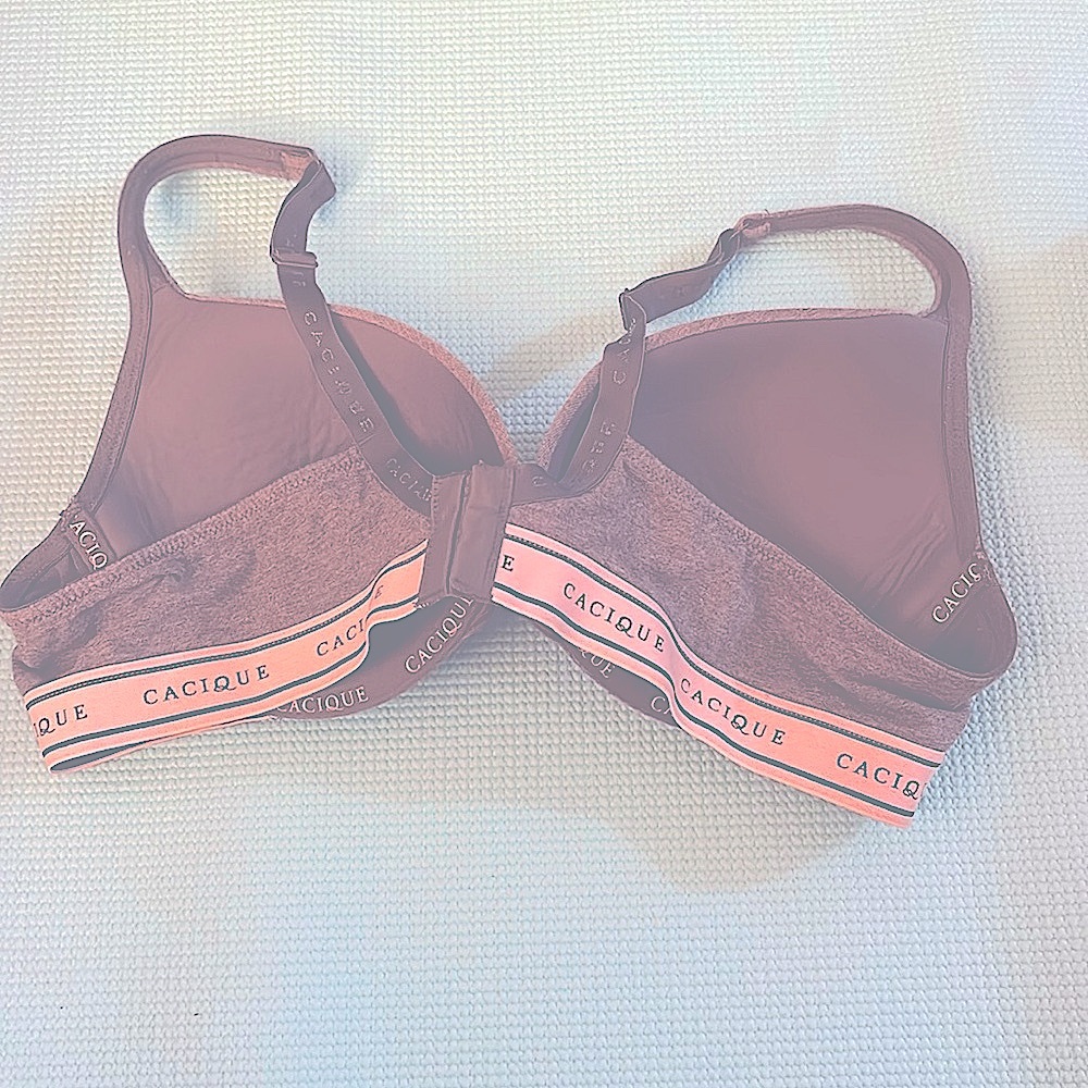 Cacique Brown Full-Coverage Bra with Molded Cups - Picture 3 of 8